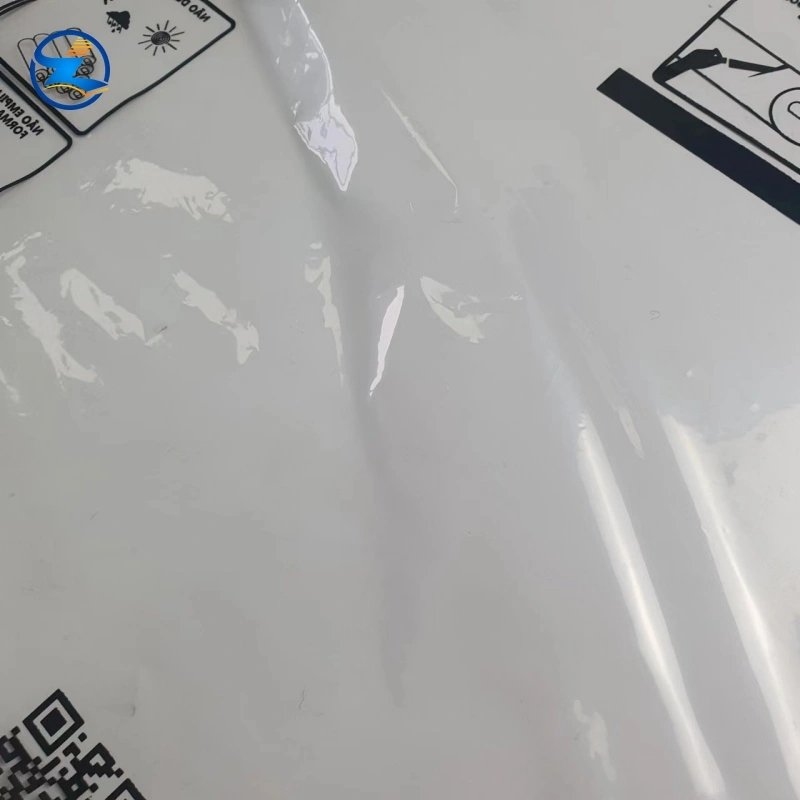 Printable virgin-grade transparent PE film