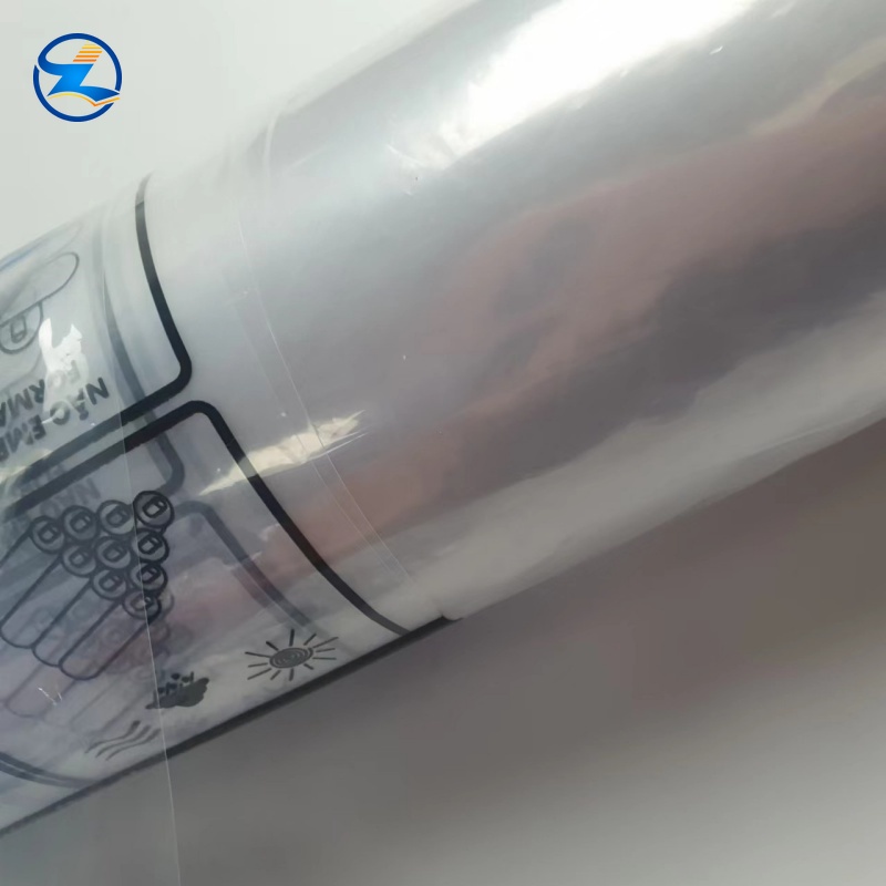 Printable virgin-grade transparent PE film