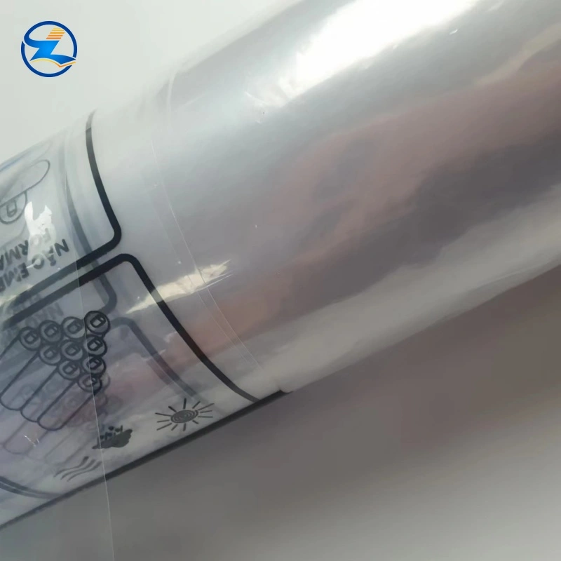 Printable virgin-grade transparent PE film