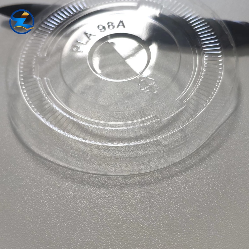 Transparent Biodegradable PLA Cold Drink Cup Lid