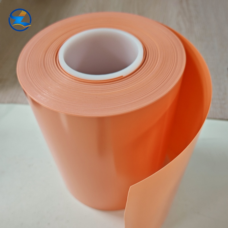 opaque peach color PVC with 90gsm PVDC for pharma blister-(1)