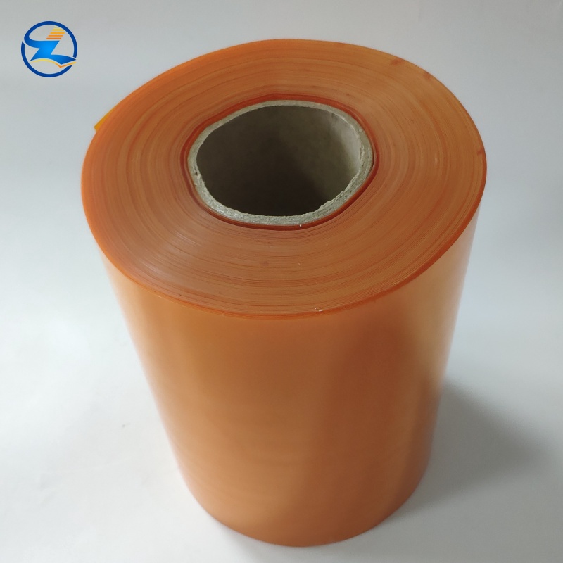 0.3mm orange rigid PVC film for pharmaceutical blister packaging