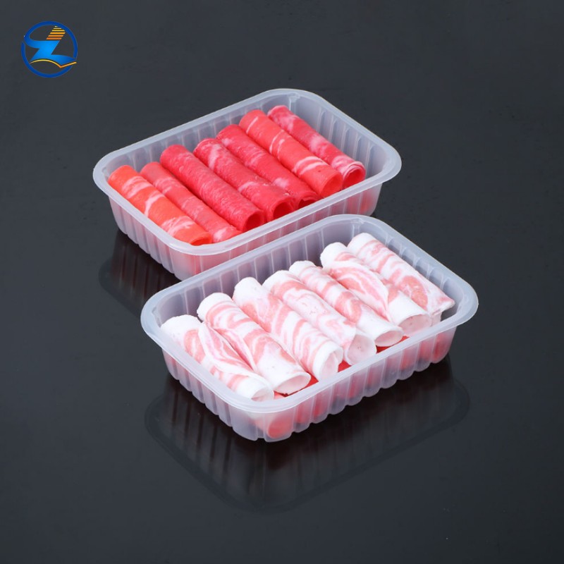 BPA Free Black/White Polypropylene PP Plastic Meat Tray