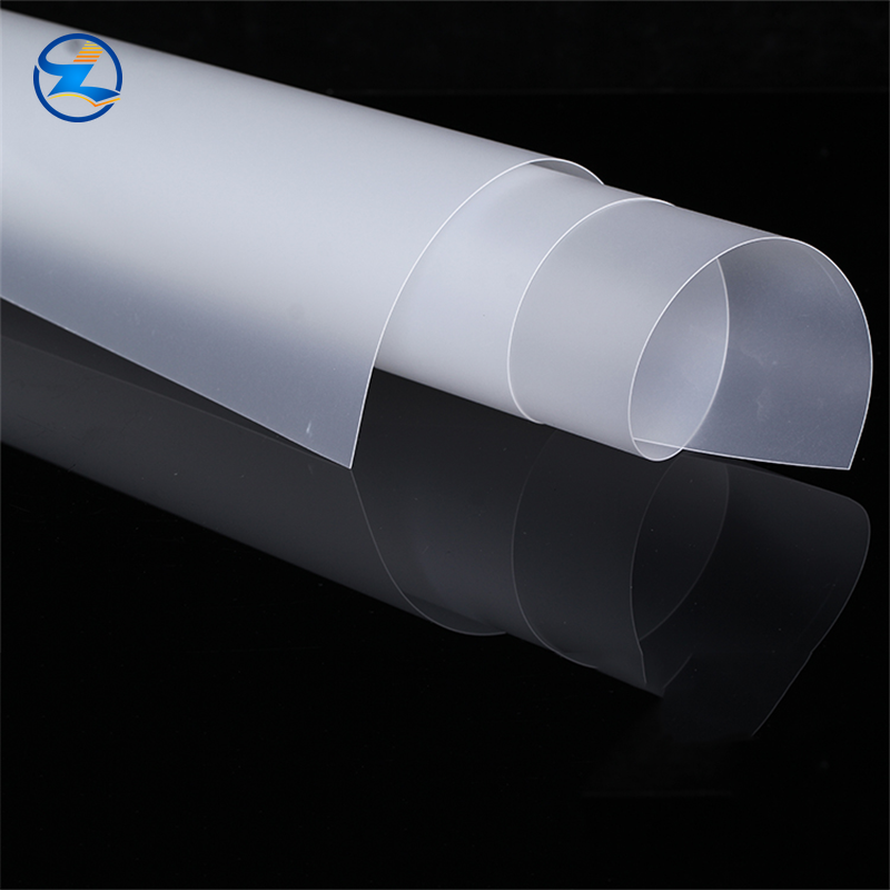 Subtransparent frosted HIPS rigid sheet