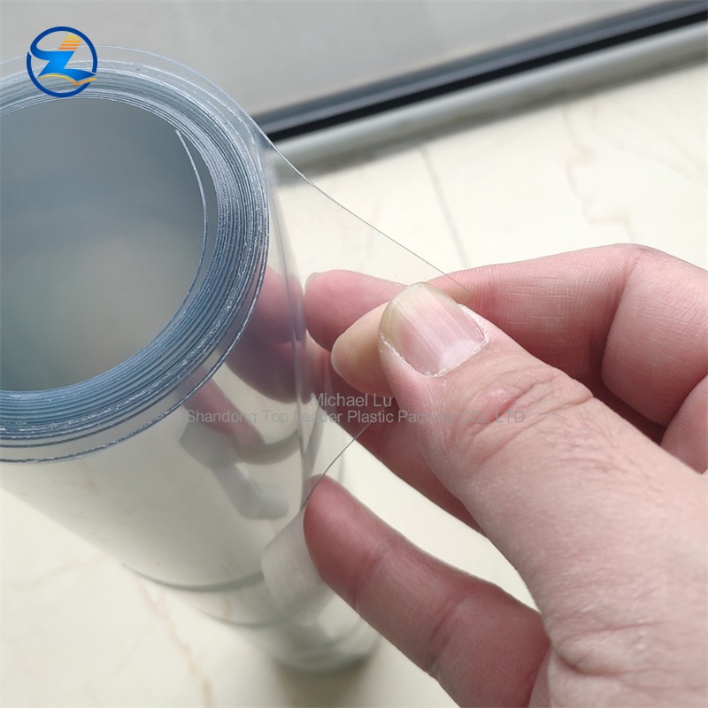 0.5MM Transparent PET rigid sheet laminated with PE film