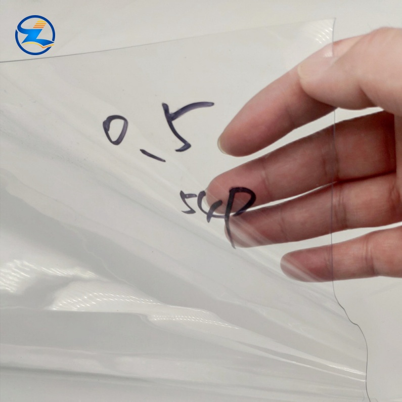 0.5mm flexible pvc sheet glass clear for table