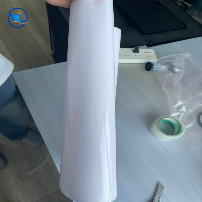 Rigid PVC sticky film for printing