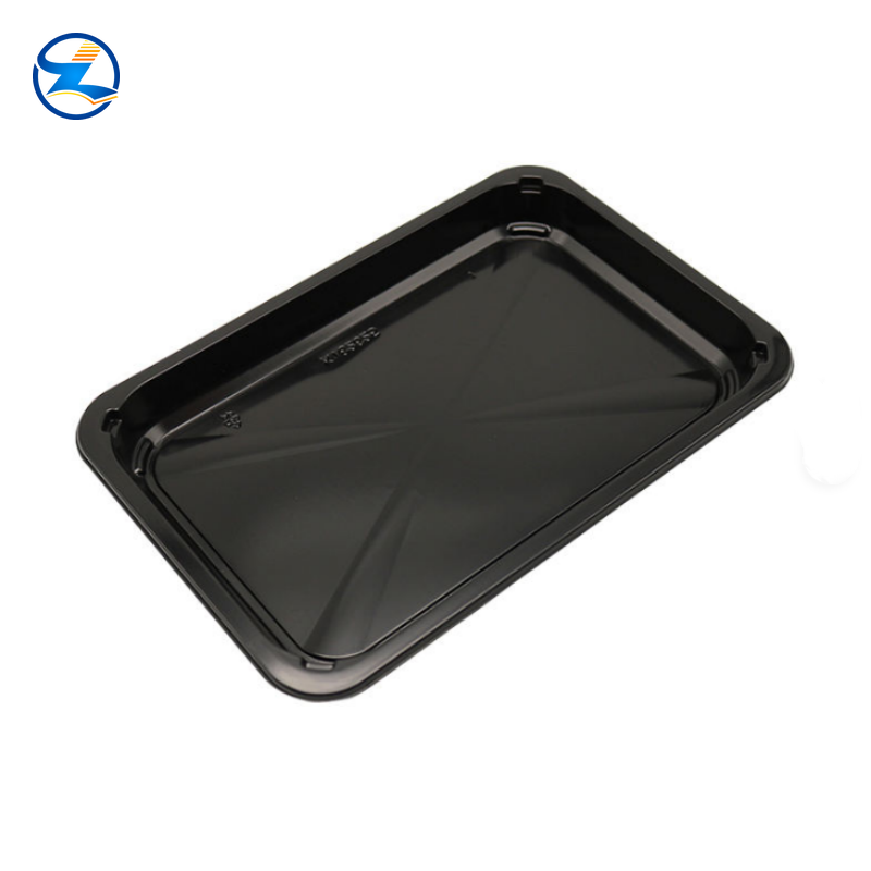 Plastic PP Meat Tray Black MAP Packaging Trays