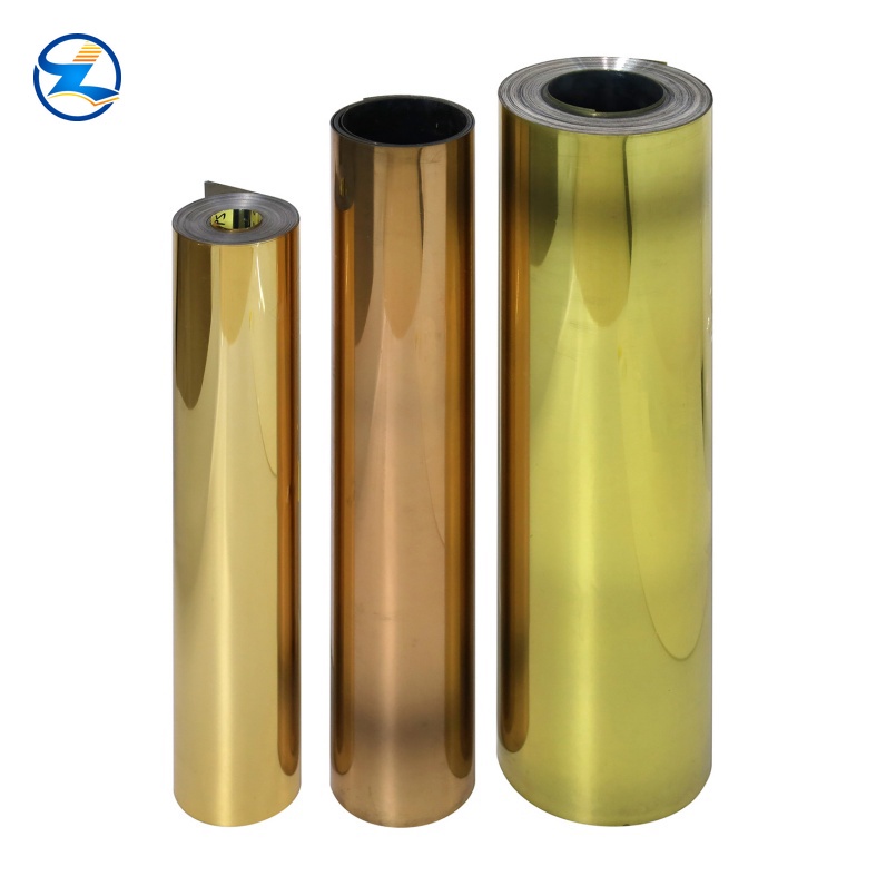 Rose gold aluminized PET rigid sheet for thermoforming