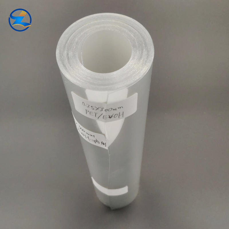 Transparent 0.25mm PET film with EVOH high barrier sheet