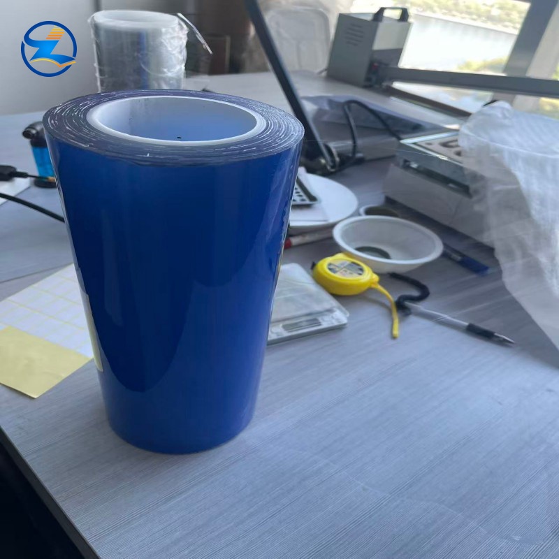 Natural blue color soft PVC film