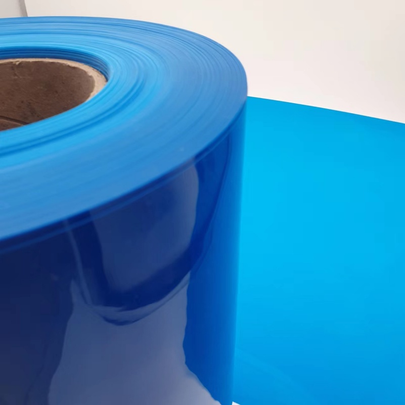 blue color rigid pvc film translucent
