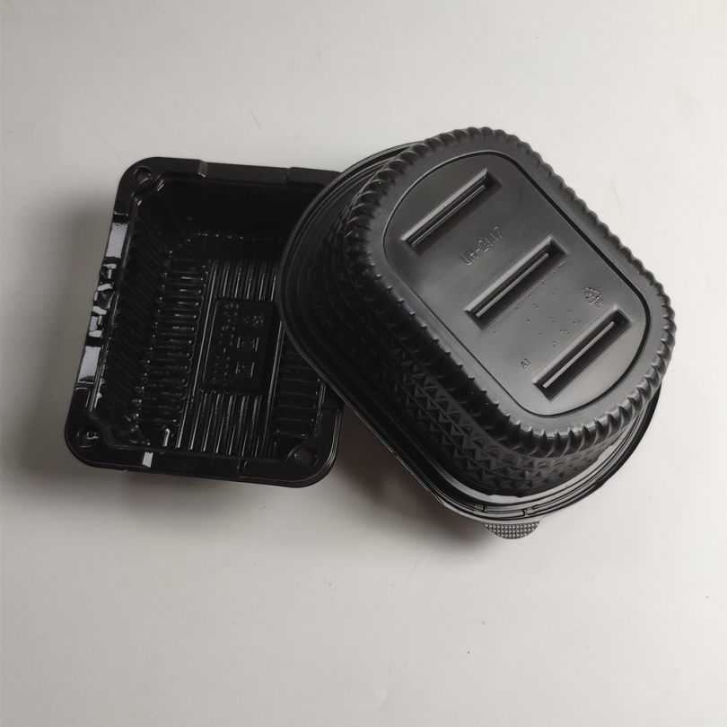 PP container for prepared foods; suitable for refrigeration and microwave use.