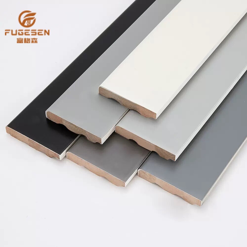 Solid wood skirting boards