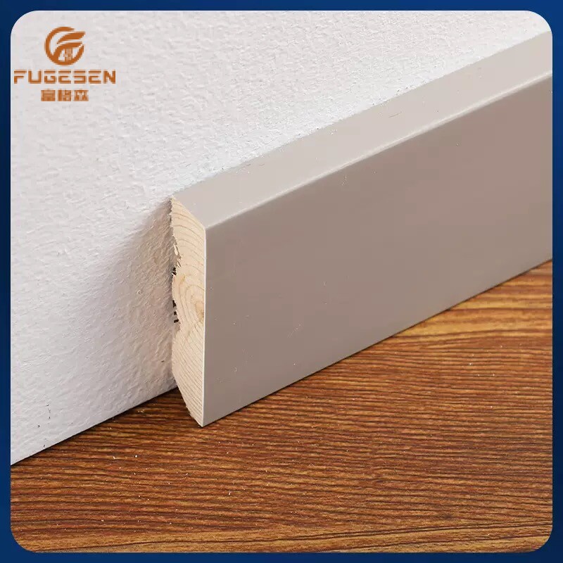 Solid wood skirting boards