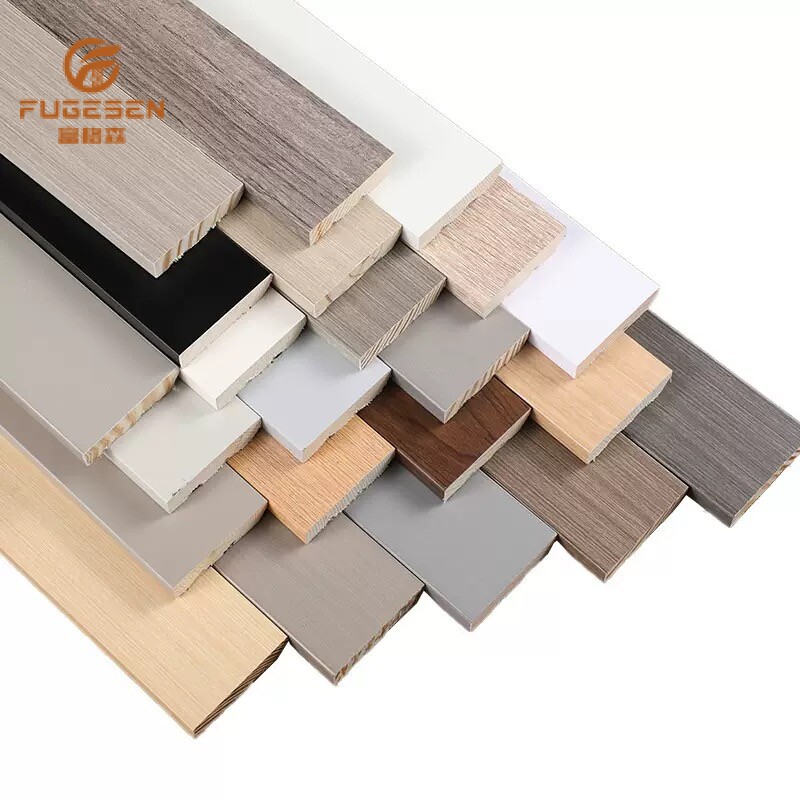 Solid wood skirting boards