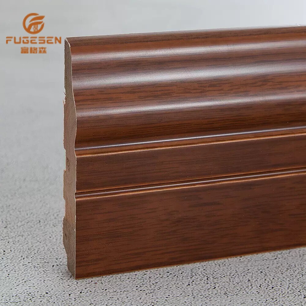 Solid wood skirting boards