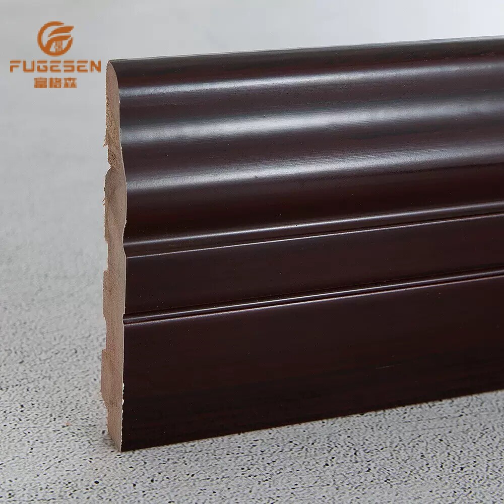Solid wood skirting boards