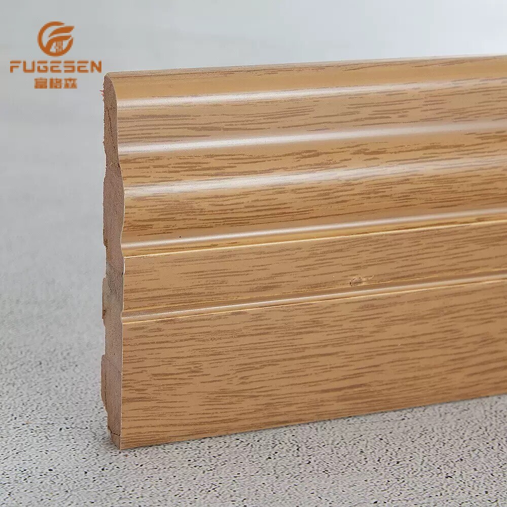 Solid wood skirting boards