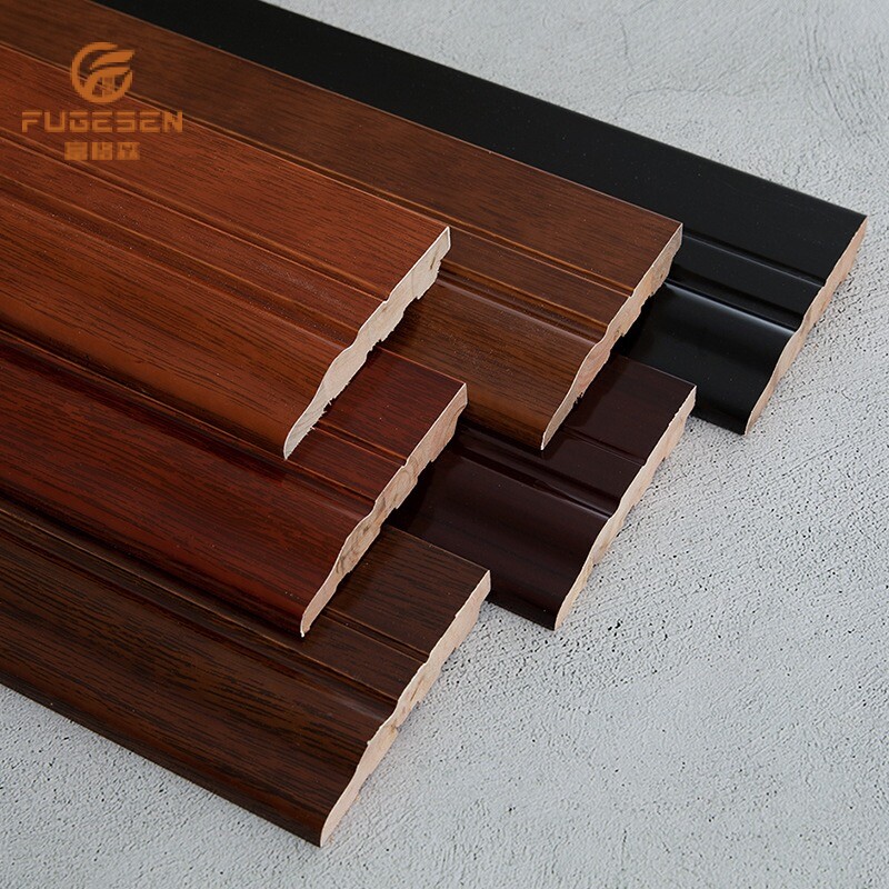 Solid wood skirting boards