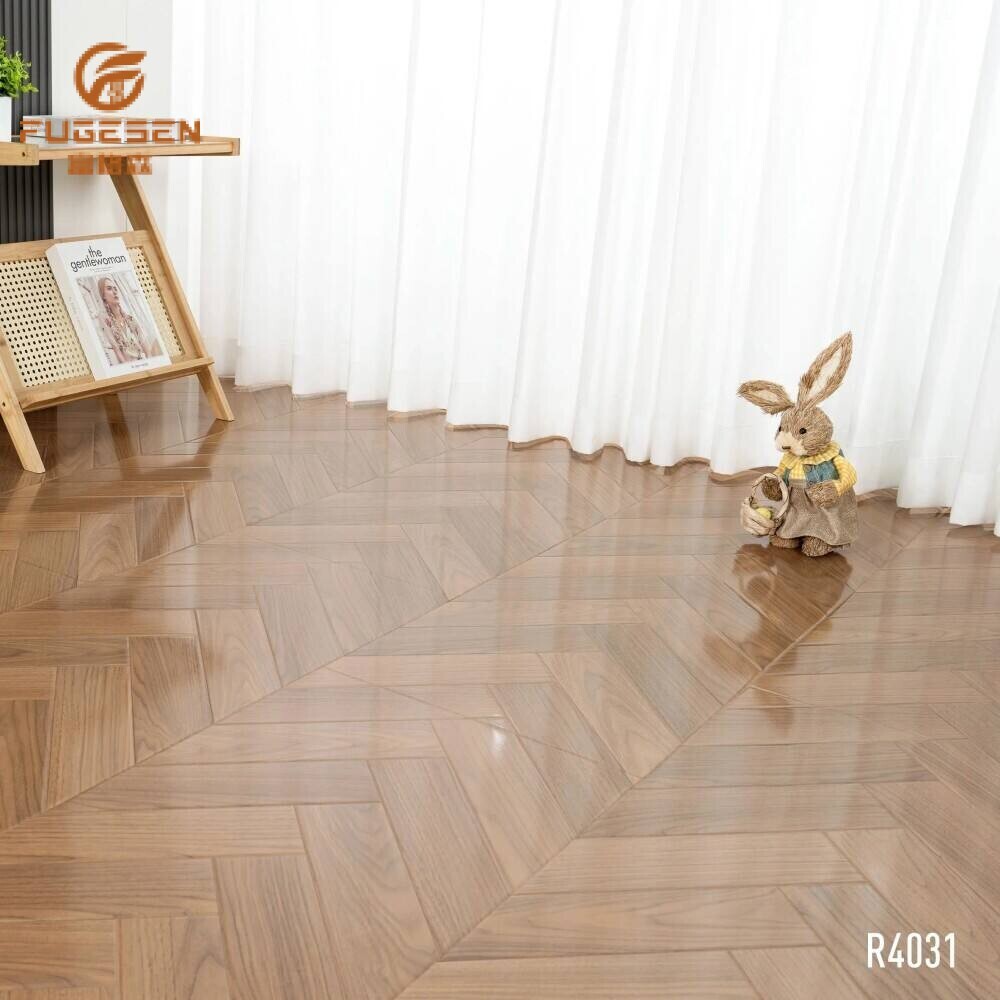 Carbon Crystal Herringbone Laminate flooring