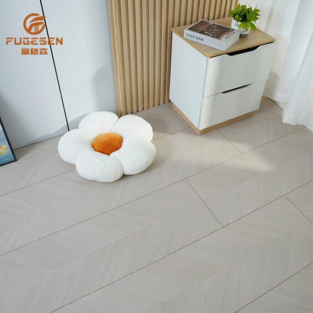 White Washed Fishbone Laminate