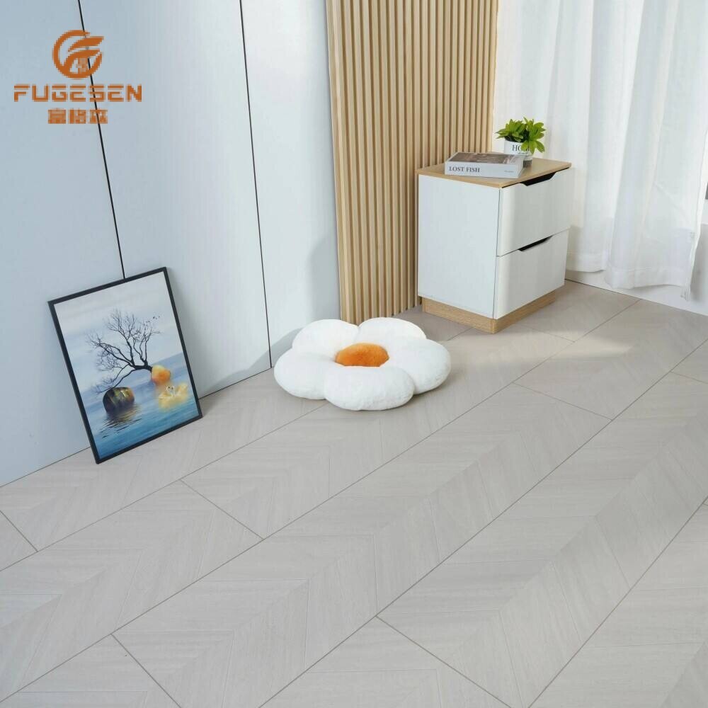 White Washed Fishbone Laminate