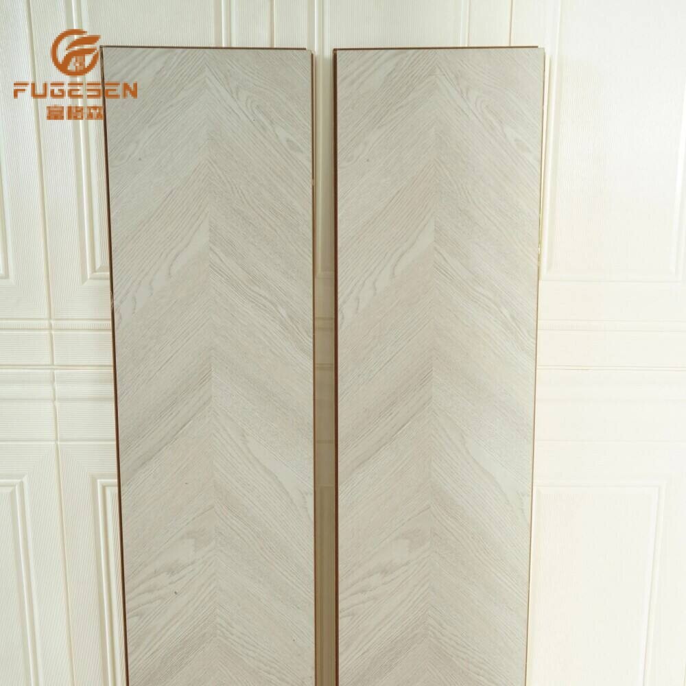 White Fishbone Laminate Flooring