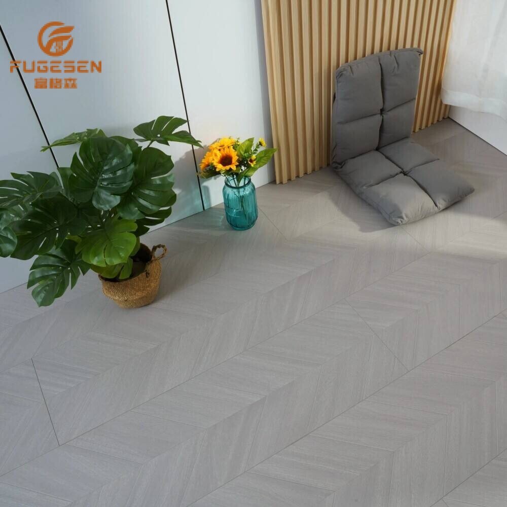 Modern Grey Fishbone Laminate