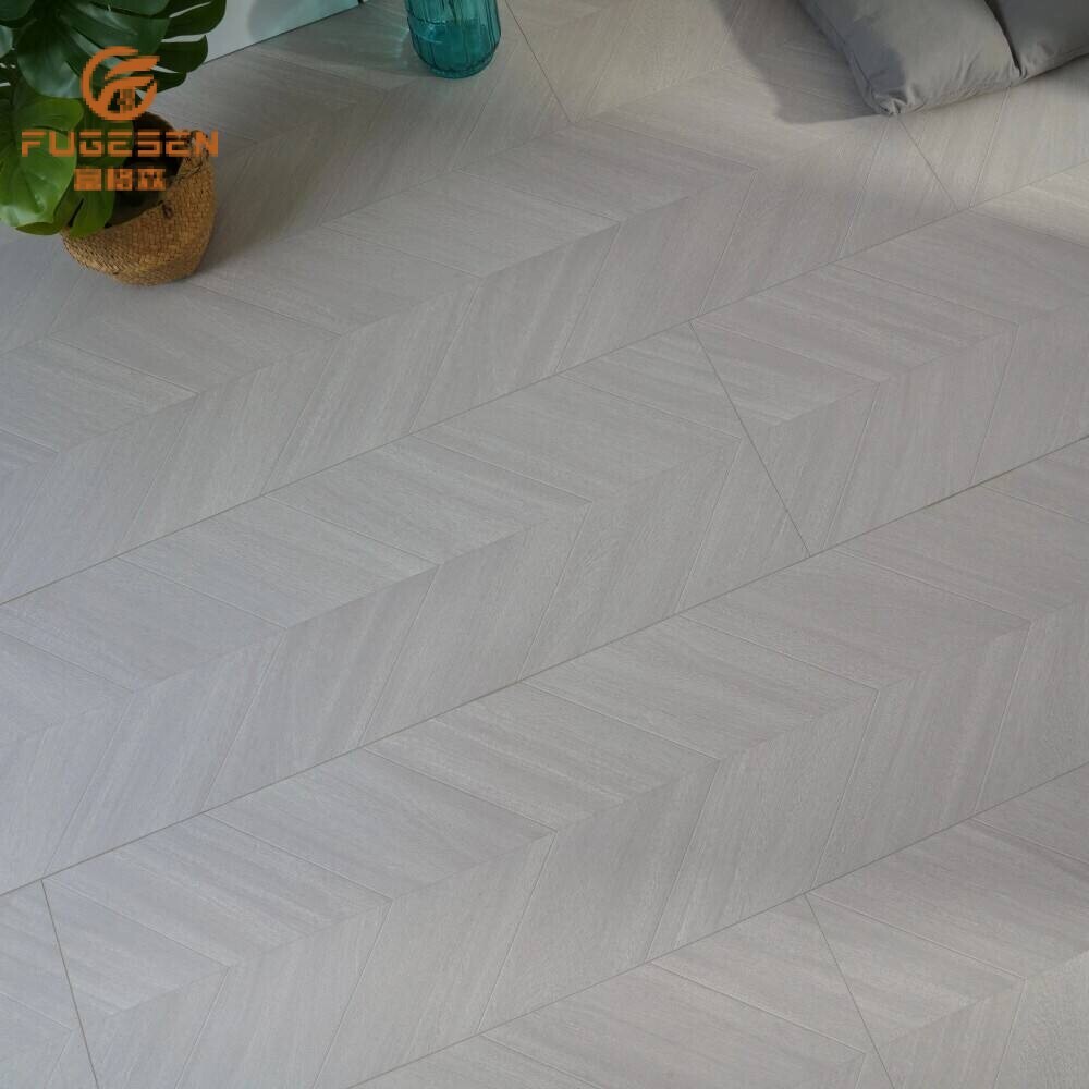 Modern Grey Fishbone Laminate