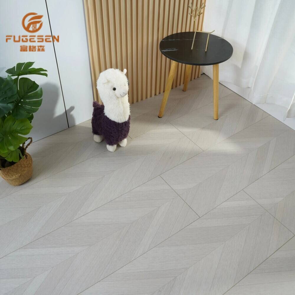 Light Grey Fishbone Laminate