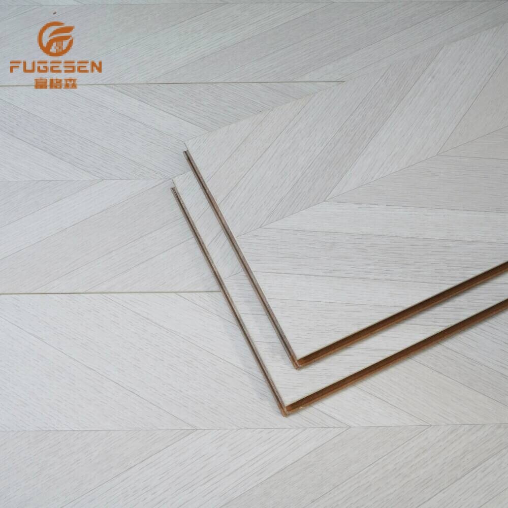 Light Grey Fishbone Laminate
