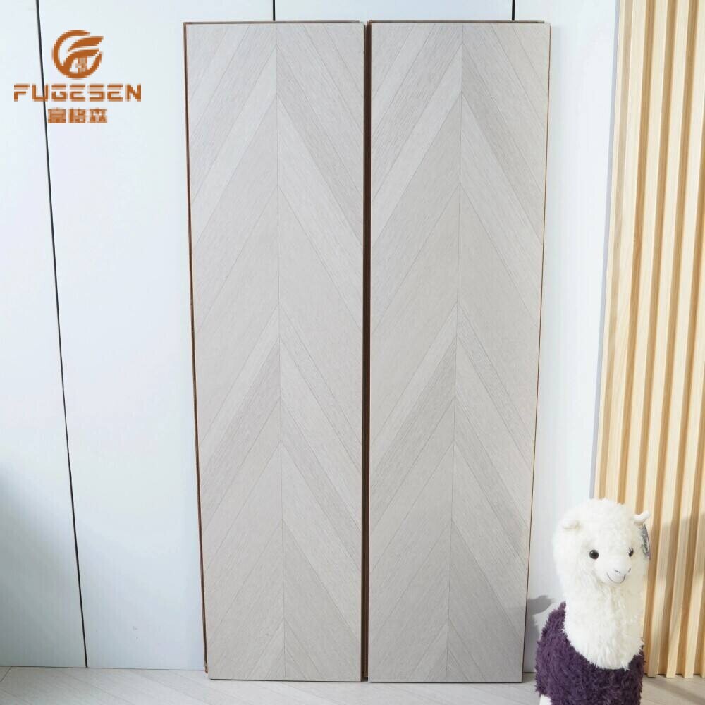 Light Grey Fishbone Laminate
