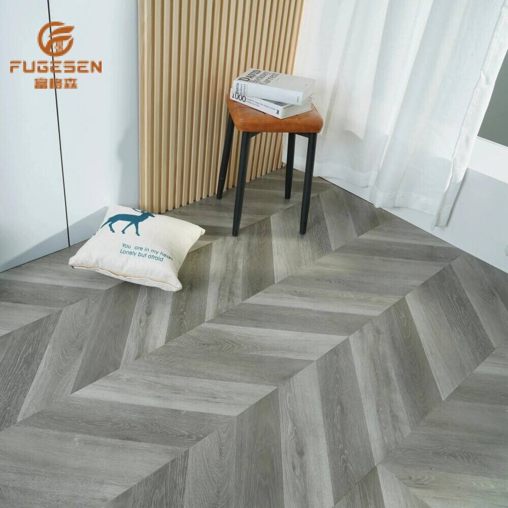 Grey Fishbone Laminate Flooring