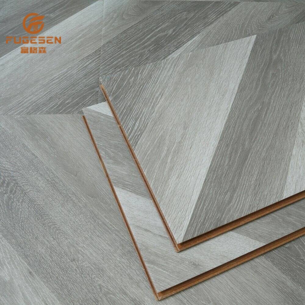 Grey Fishbone Laminate Flooring