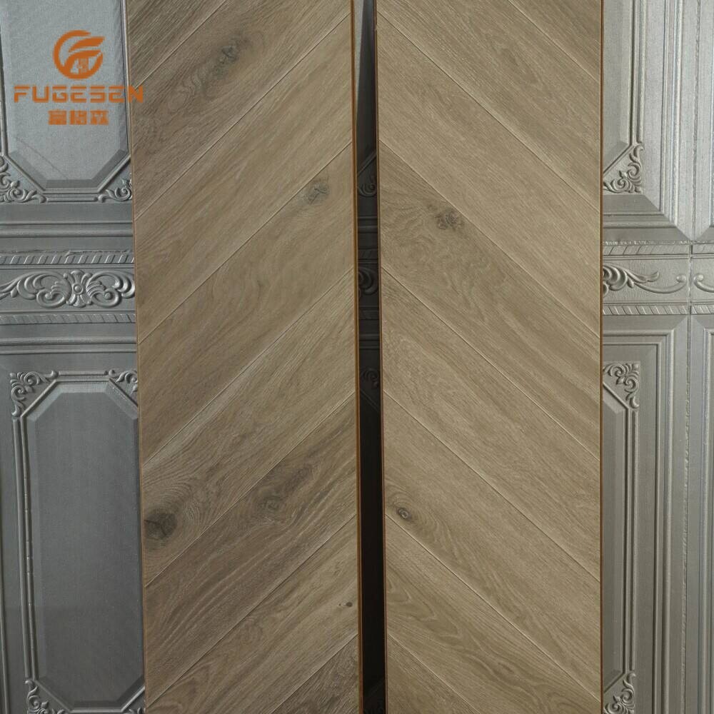 Brown Fishbone Laminate Flooring