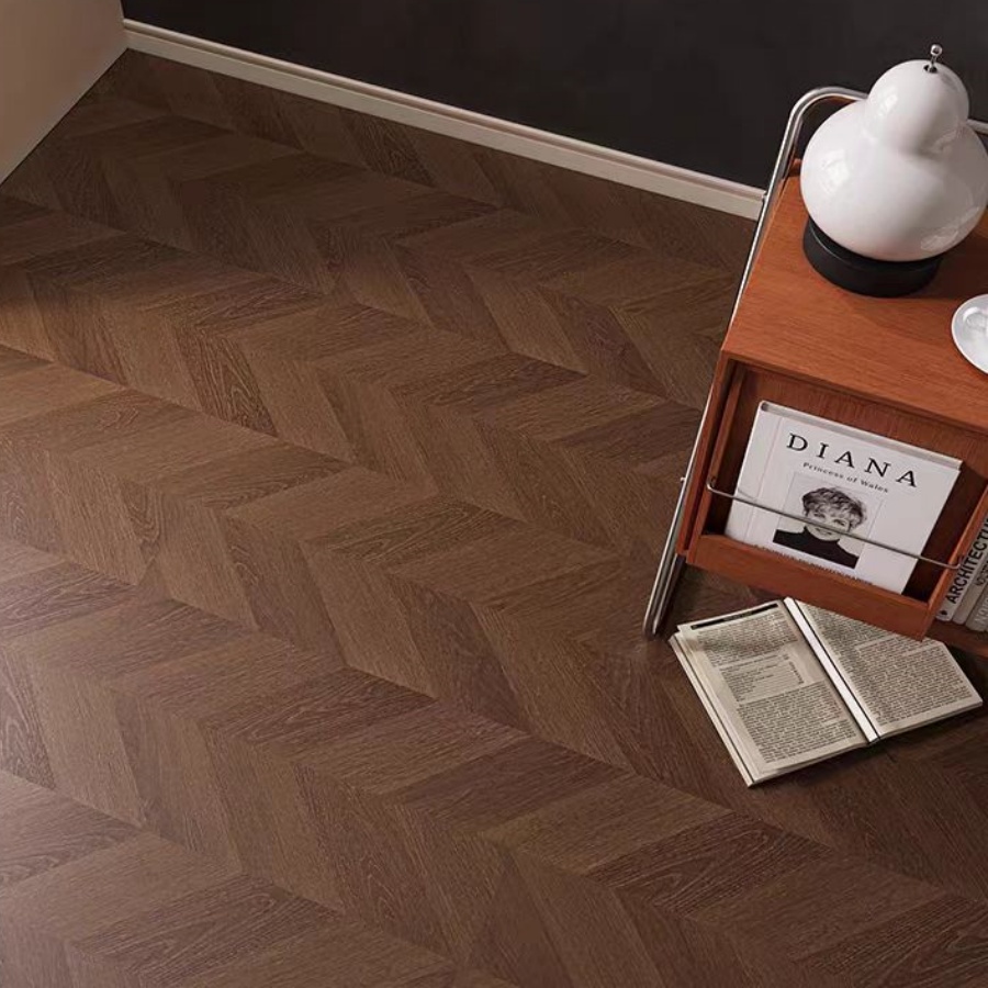 Click Lock SPC Fishbone Vinyl Flooring