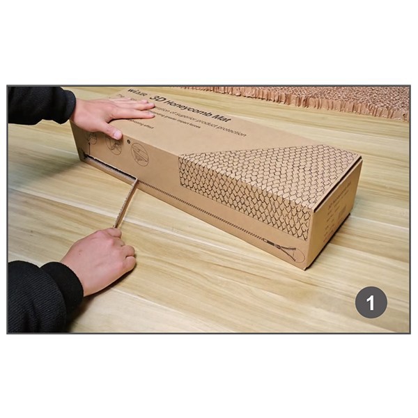 3D Honeycomb Paper Mat Box Dispenser
