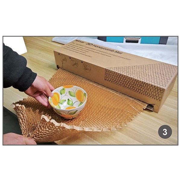 3D Honeycomb Paper Mat Box Dispenser
