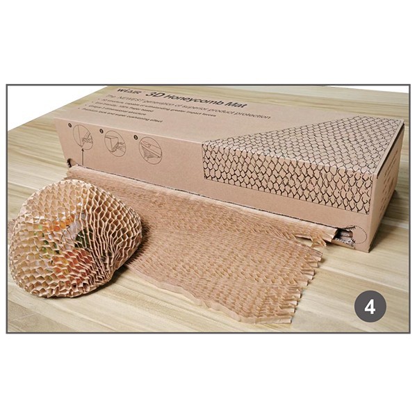3D Honeycomb Paper Mat Box Dispenser
