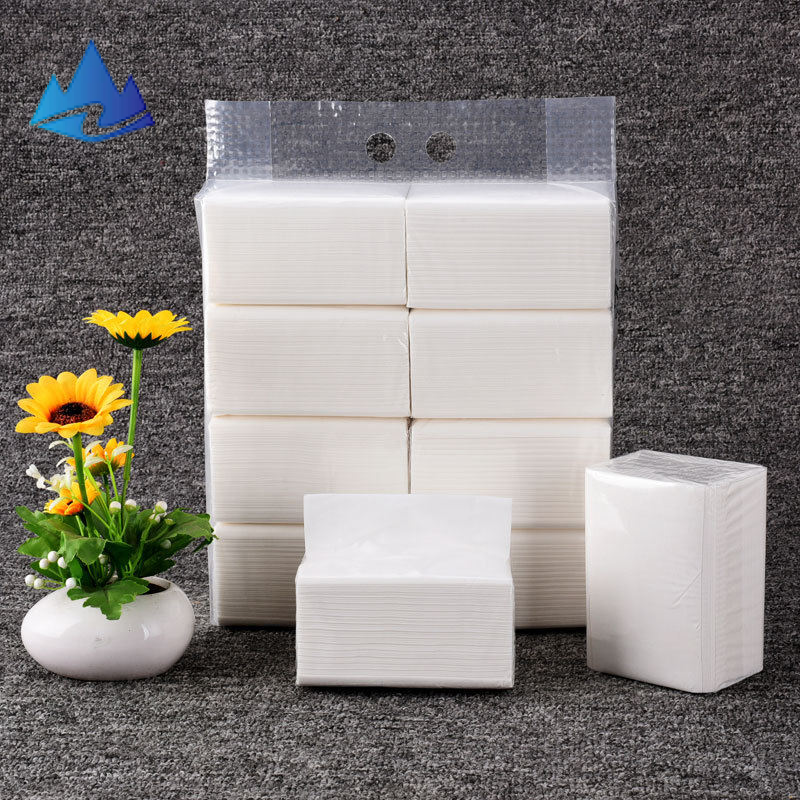 Facial Tissue Paper with White Plastic Packaging