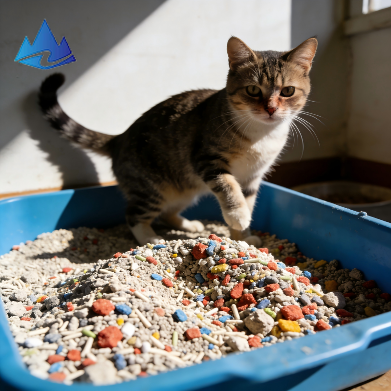 Highly absorbent, strong clumping, low dust, spherical bentonite cat litter