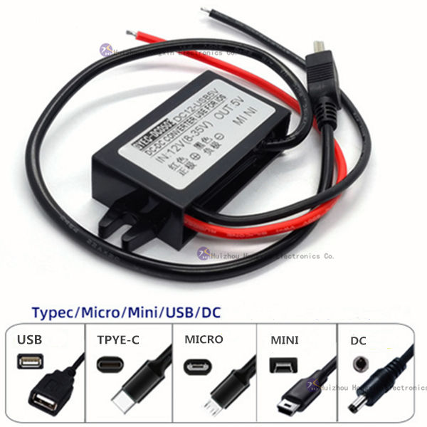 HONGXIN D005V Hochleistungs-8-32V 5V DC-Wandler Wasserdicht C Einphasig 90% Wirkungsgrad Netzteil Marine Golf Cart