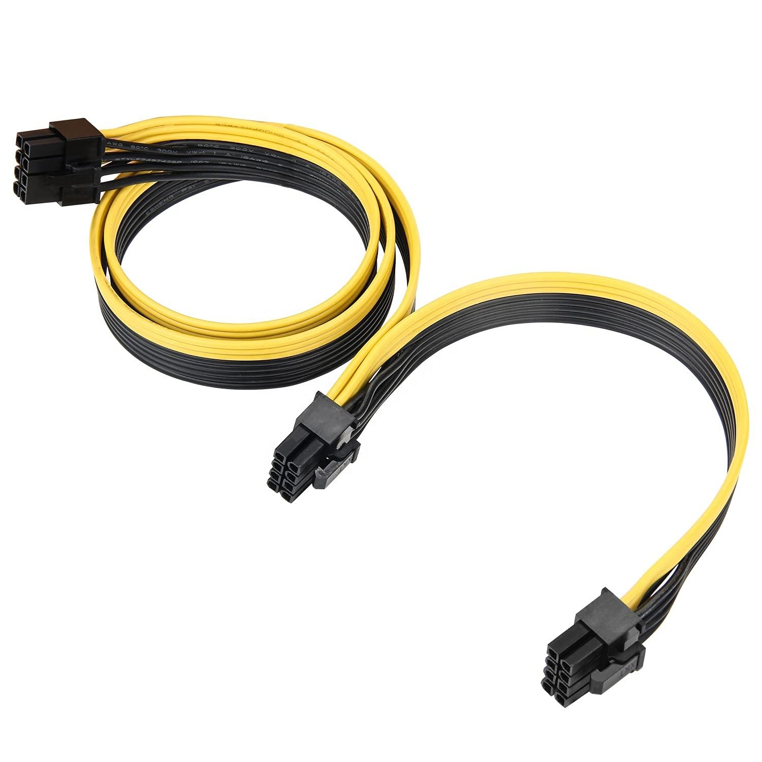 Kühler für Master Silent PSU Kabel 6P Dual 8P Splitter Ribbon Stromkabel GPU 6Pin 2 PCIe 8 Pin Verwendet für Grafikkartenkühler