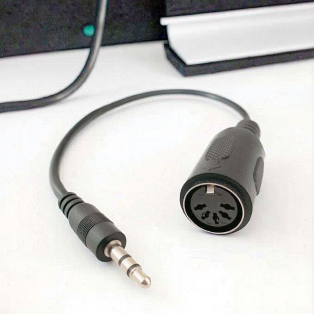 Cavo MIDI di alta qualità 3,5 mm TRS a 5 pin DIN maschio-femmina 1M 3M 5M angolo retto stereo audio per tastiera chitarra studio