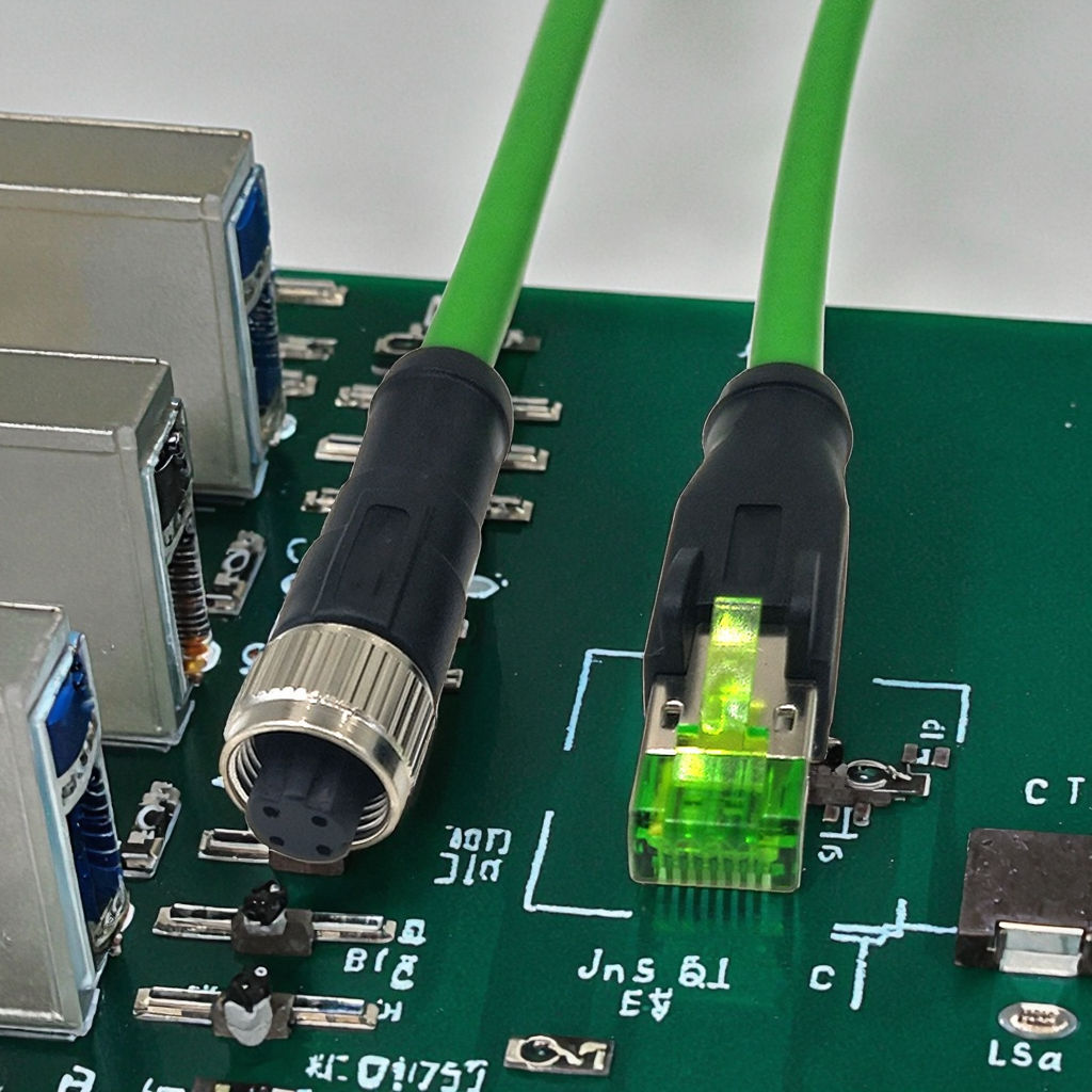 HZSD Przemysłowy Automatyczny M12 D Code 4-Pin RJ45 Cat5e Profinet Ethernet IP67 Wodoszczelny PUR Łańcuch holowniczy DIN Typ Męski/Żeński