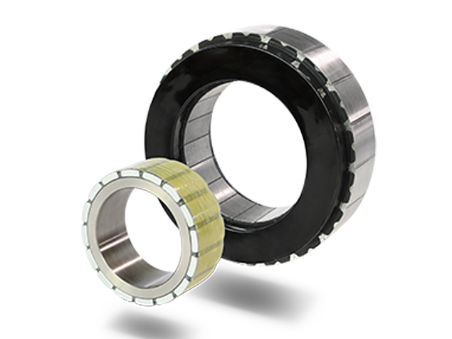 Motor de par sin carcasa de rotor interno compacto y ligero con alta densidad de potencia