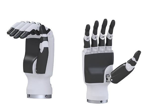 Mano Robótica Diestra con Diseño de Articulación de Dedos Humanoide