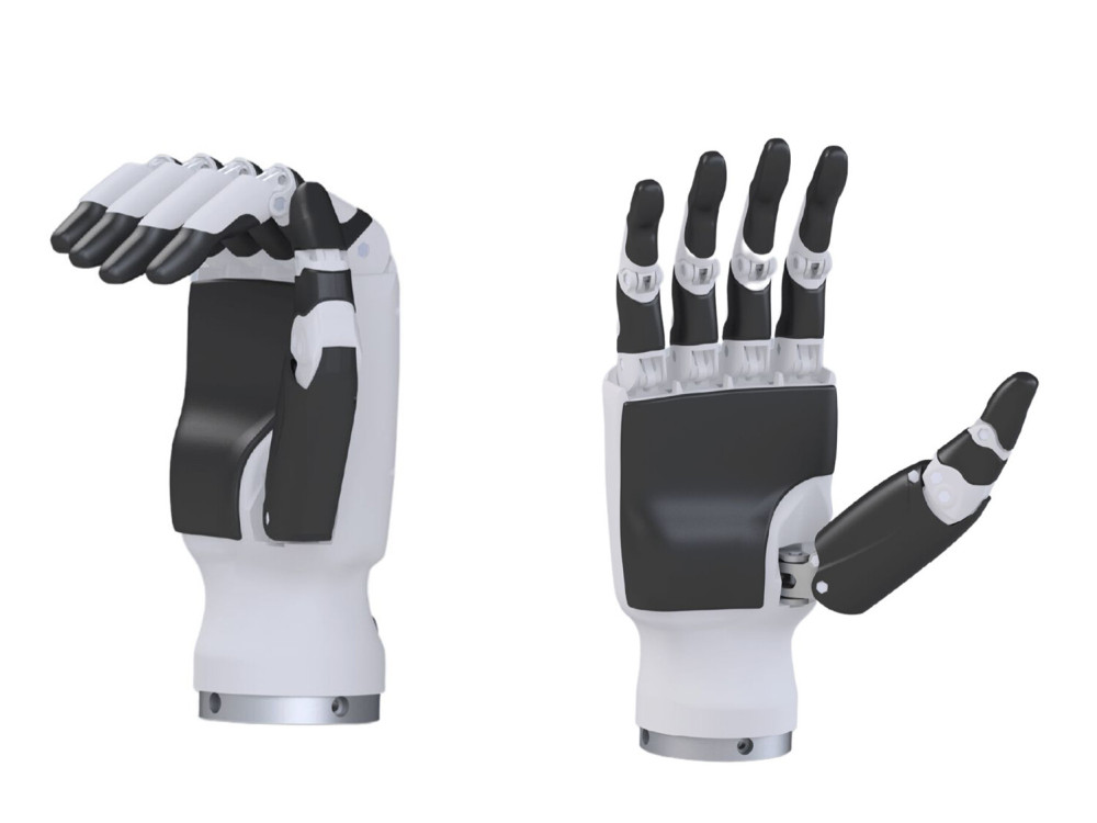 Mano Robótica Diestra con Diseño de Articulación de Dedos Humanoide Mano Robótica Diestra con Diseño de Articulación de Dedos Humanoide