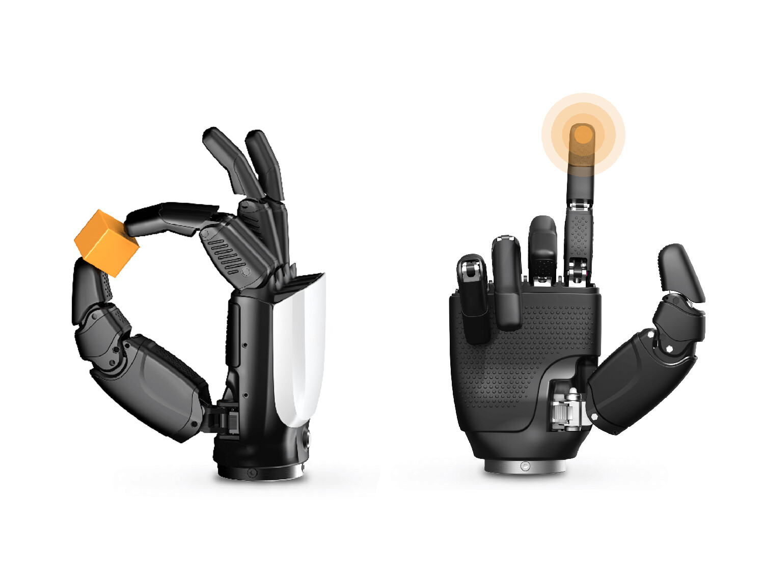 Mano Robótica Diestra con Diseño de Articulación de Dedos Humanoide